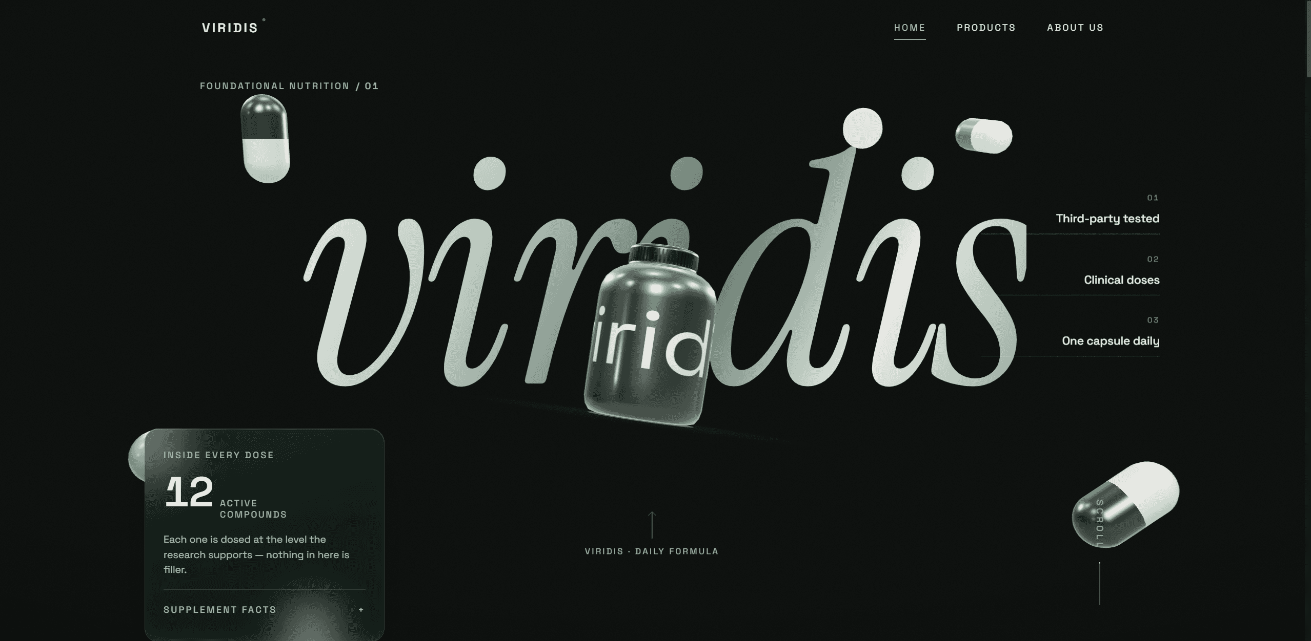 Virdis Supplement website